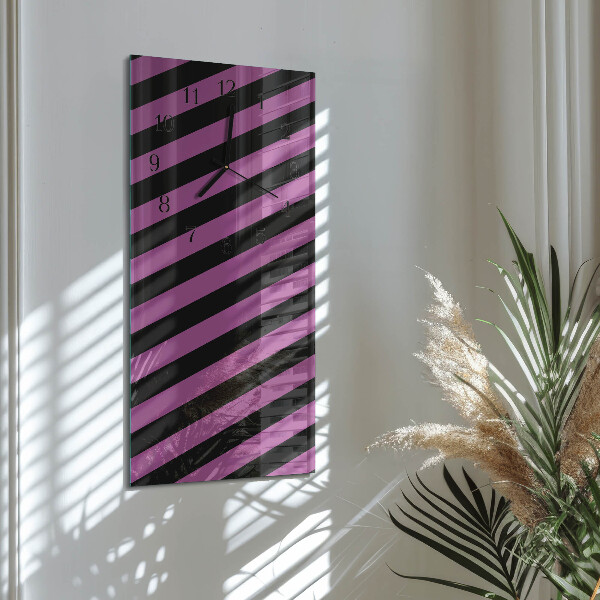 Reloj rectangular rayas