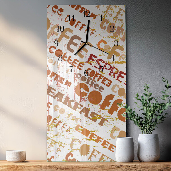 Reloj rectangular Café