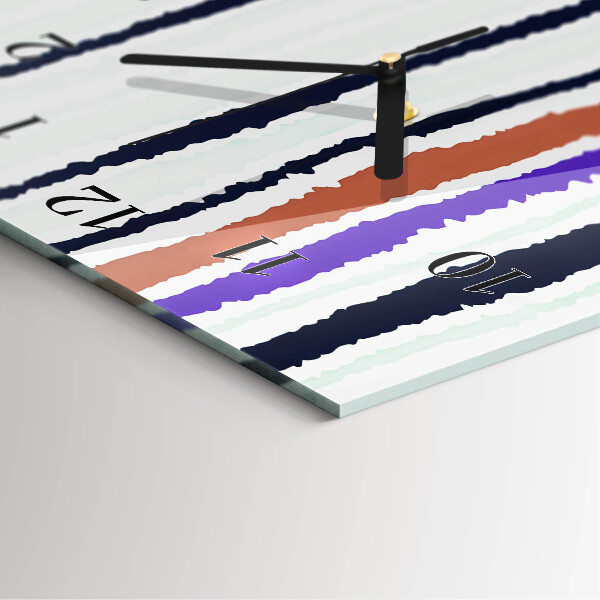 Reloj rectangular rayas