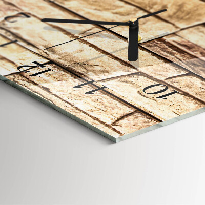 Reloj rectangular Escoria de huella