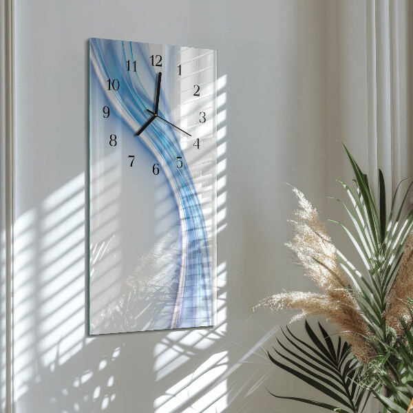 Reloj rectangular Abstracción azul
