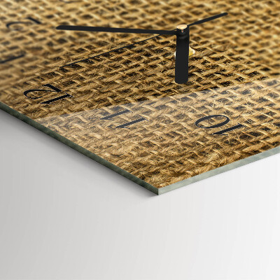 Reloj rectangular Tejido textil