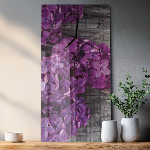 Reloj rectangular Flores