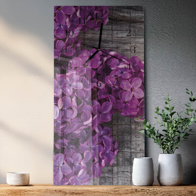 Reloj rectangular Flores