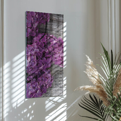 Reloj rectangular Flores