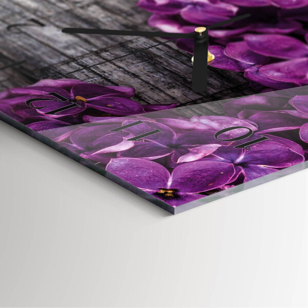 Reloj rectangular Flores
