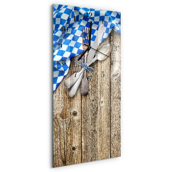 Reloj rectangular Placa de madera bávara