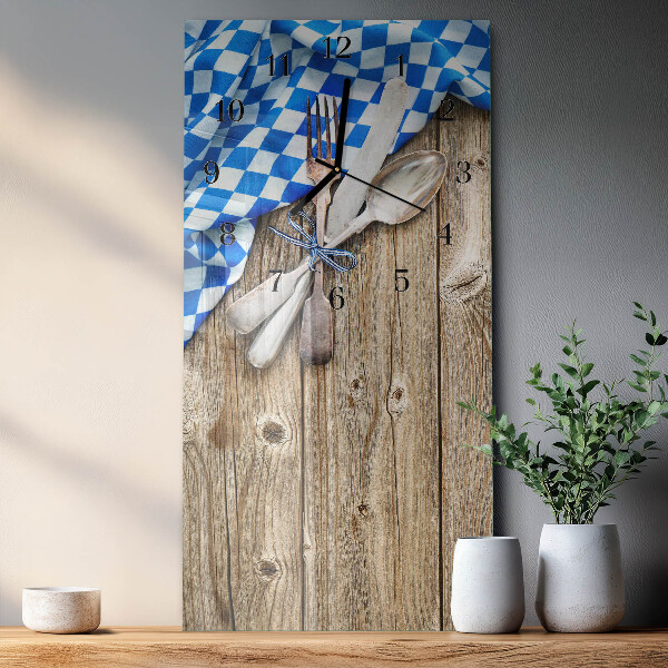 Reloj rectangular Placa de madera bávara