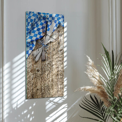 Reloj rectangular Placa de madera bávara