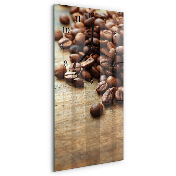 Reloj rectangular Granos de café