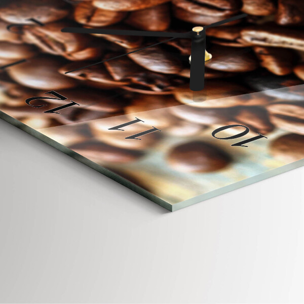 Reloj rectangular Granos de café