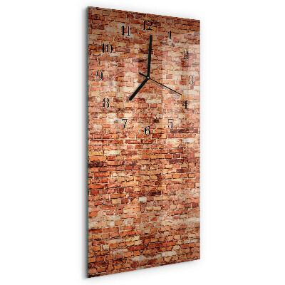 Reloj rectangular Muro de ladrillo