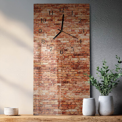 Reloj rectangular Muro de ladrillo