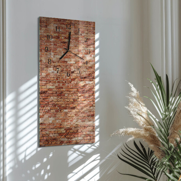 Reloj rectangular Muro de ladrillo