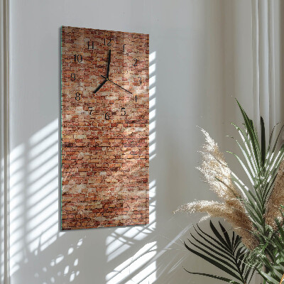 Reloj rectangular Muro de ladrillo