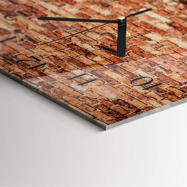 Reloj rectangular Muro de ladrillo