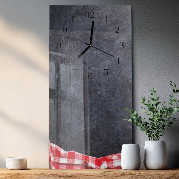 Reloj rectangular Mesa de mármol
