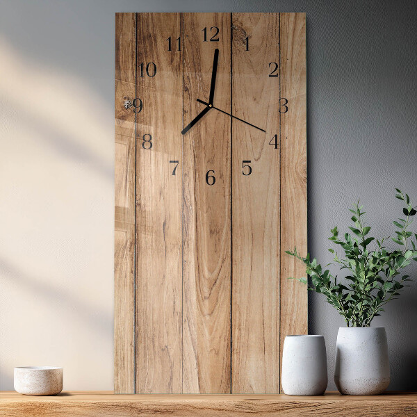 Reloj rectangular Madera