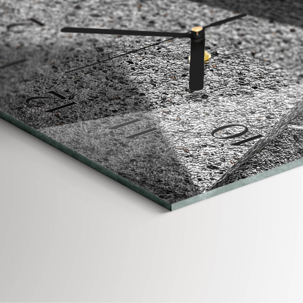 Reloj rectangular Mesa de mármol