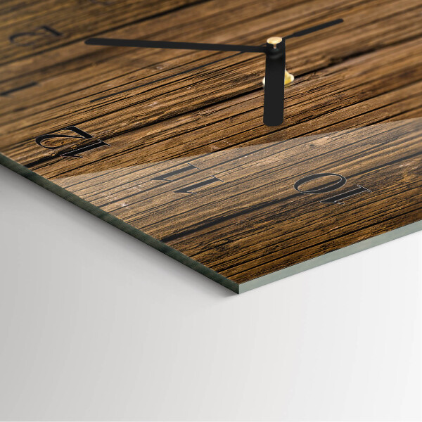 Reloj rectangular Madera