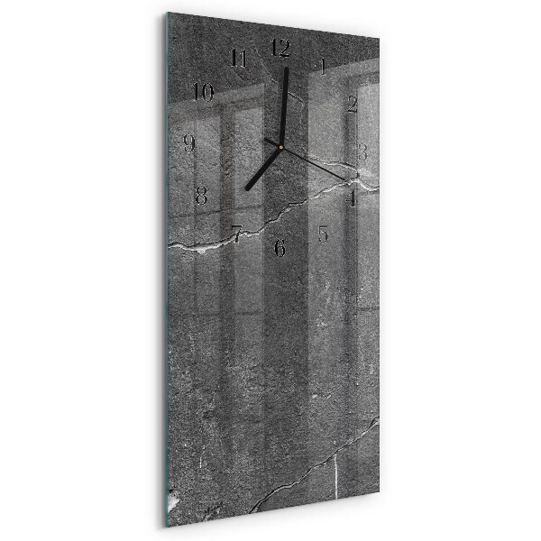 Reloj rectangular Muro de piedra