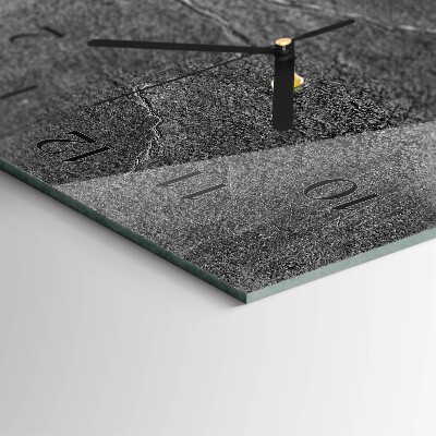 Reloj rectangular Muro de piedra