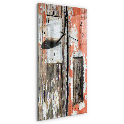 Reloj rectangular Puertas de madera