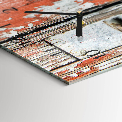 Reloj rectangular Puertas de madera