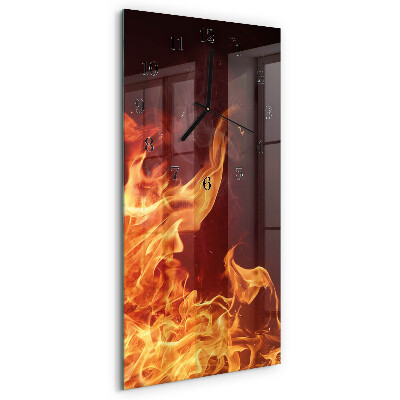 Reloj rectangular Fuego