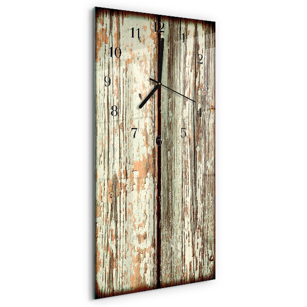 Reloj rectangular Pared de madera