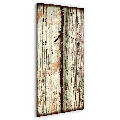 Reloj rectangular Pared de madera