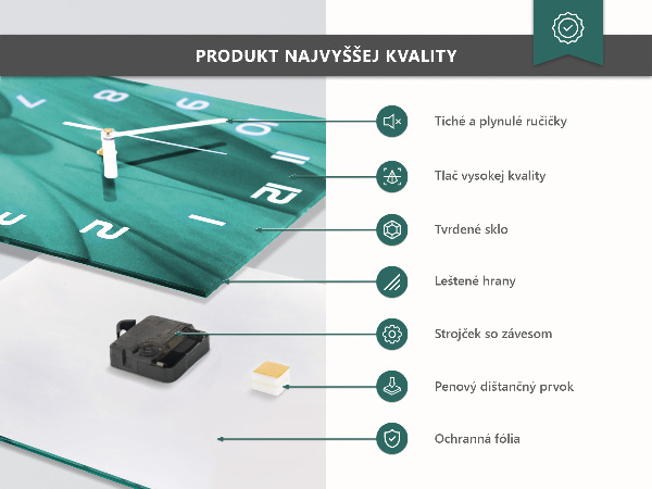 Reloj rectangular Papel