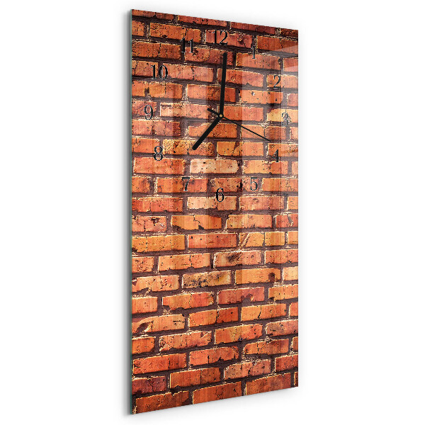 Reloj rectangular Muro de ladrillo