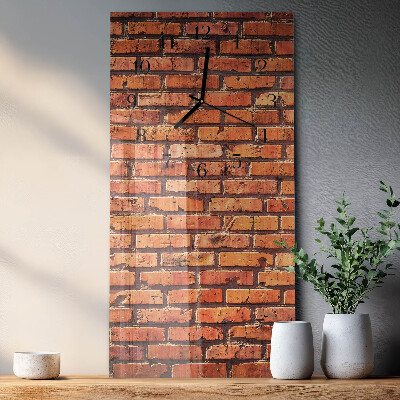 Reloj rectangular Muro de ladrillo