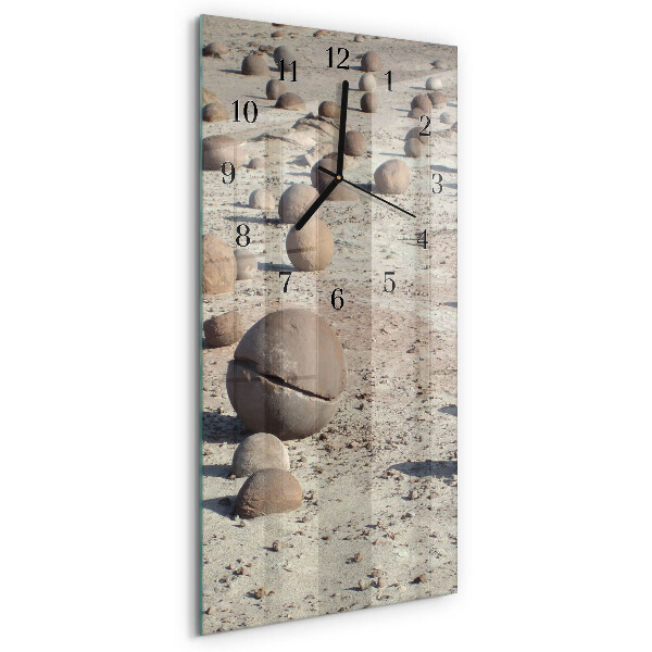 Reloj rectangular Piedras de playa