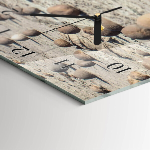 Reloj rectangular Piedras de playa