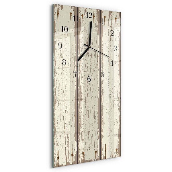 Reloj rectangular tablas de madera