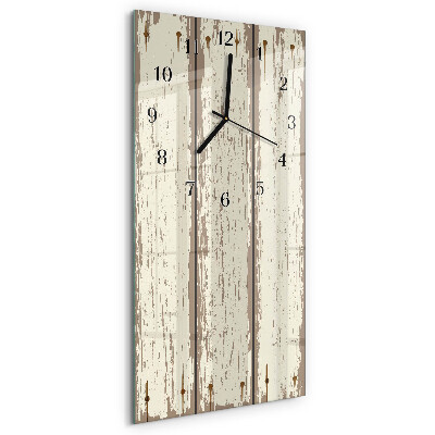 Reloj rectangular tablas de madera