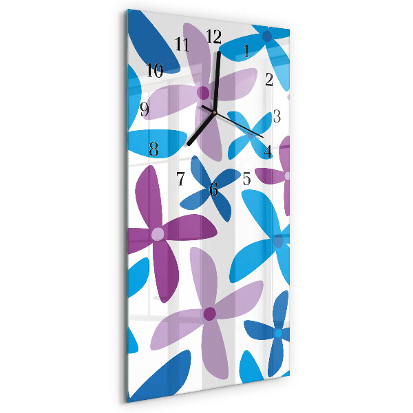 Reloj rectangular flores hawaianas