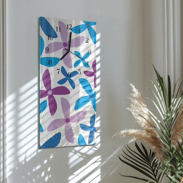 Reloj rectangular flores hawaianas