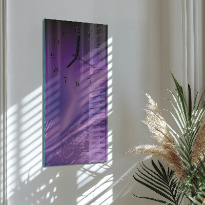 Reloj rectangular Ondas de color púrpura