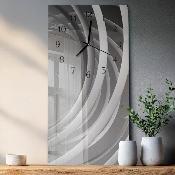 Reloj rectangular Círculos abstractos