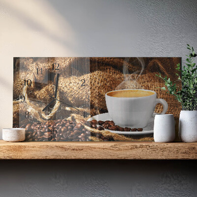 Reloj rectangular Granos De Café