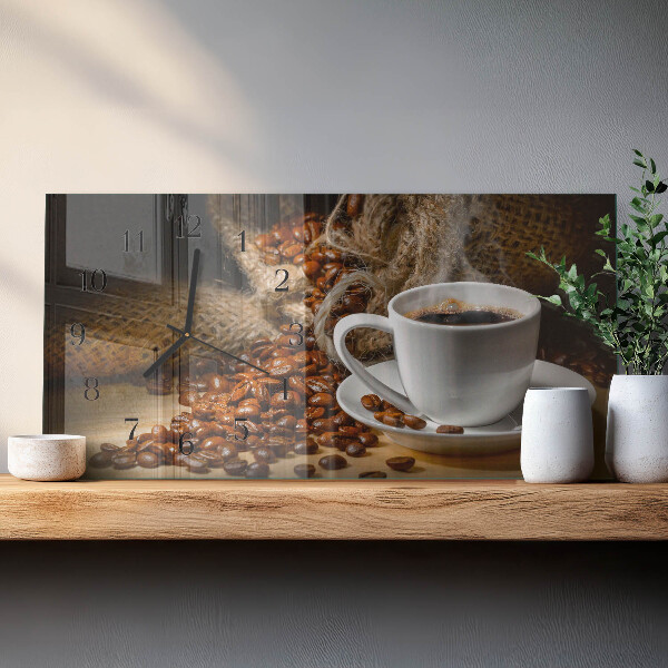Reloj rectangular Café
