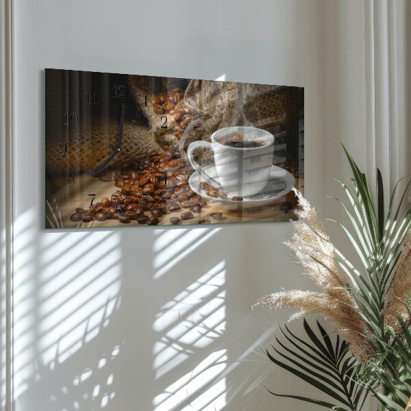 Reloj rectangular Café