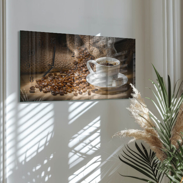 Reloj rectangular Café