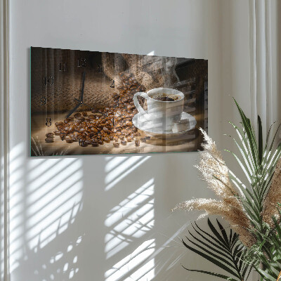 Reloj rectangular Café