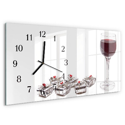 Reloj rectangular Copa De Vino