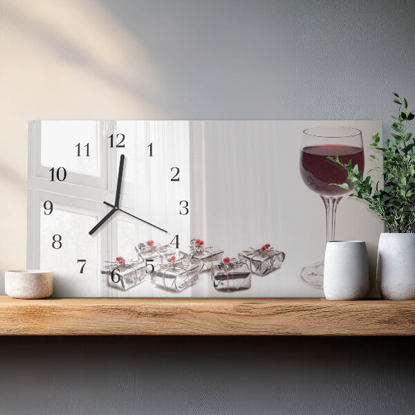 Reloj rectangular Copa De Vino