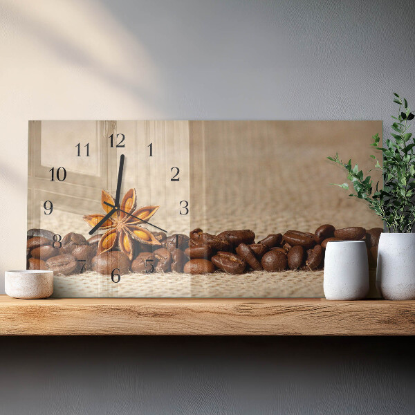 Reloj rectangular Granos De Café